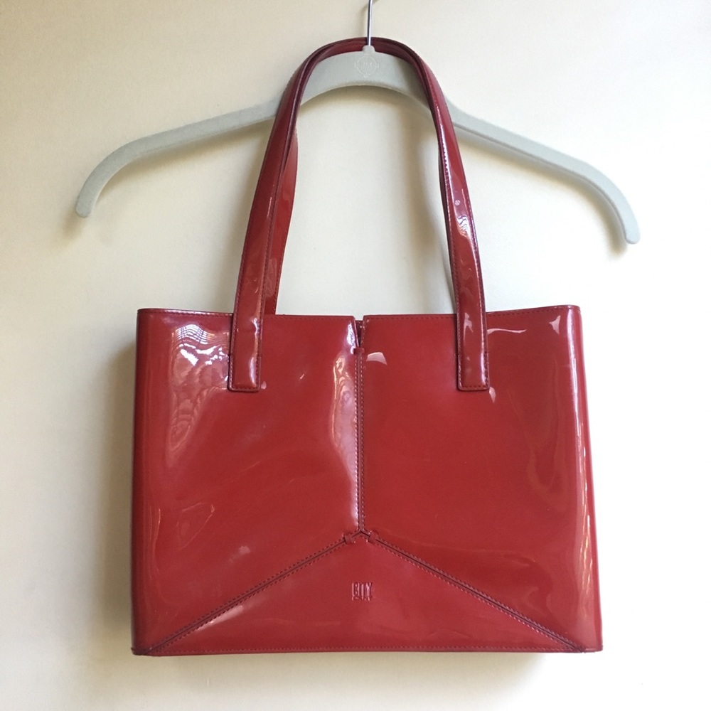 DKNY City Red Patent Purse